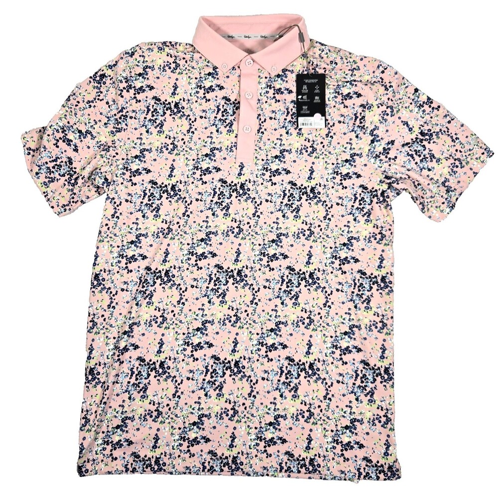Walter Hagen Golf Polo Shirt Men's Small Performance Sweet Pink New